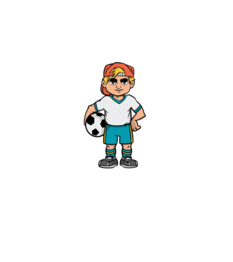 Băiat Fotbalist model albastru închis pe tricou