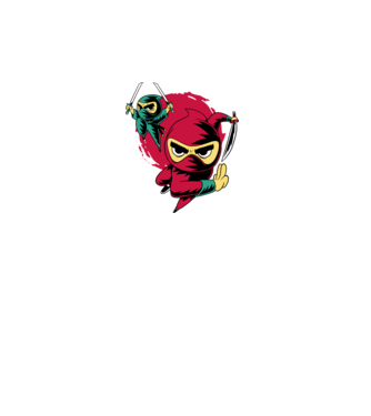 Tricou Ninja model turcoaz pe tricou