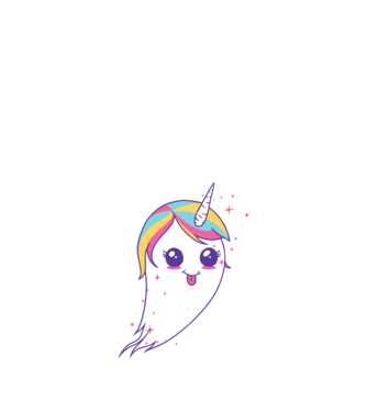 Unicorn Fantoma model nisipiu pe tricou