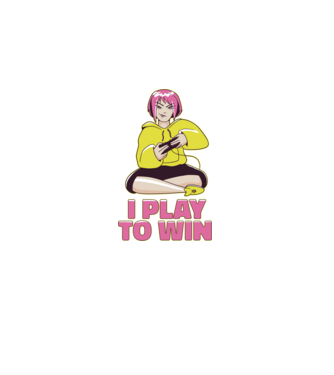 Anime fată Gamer model albastru închis pe tricou