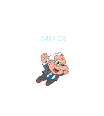 Super Bernie Sanders model turcoaz pe tricou