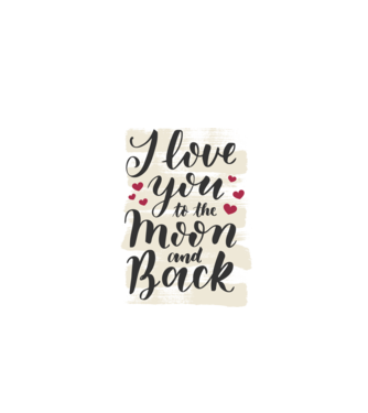 'I love you to the moon and back tricou drăguț Valentine''s Day' model gri pe tricou