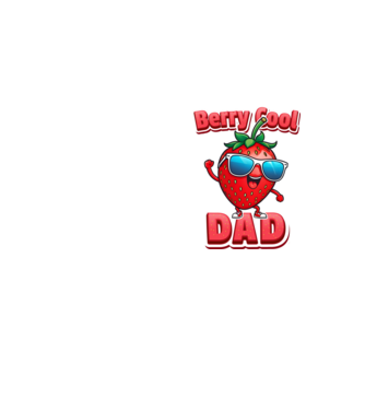 Berry Cool Dad Strawberry model galben neon pe tricou