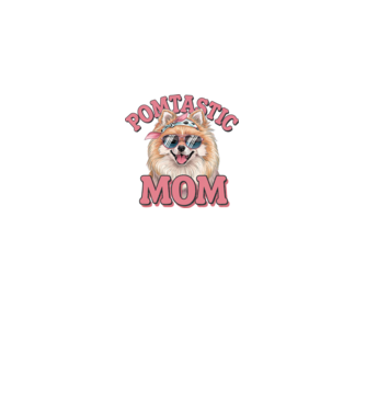 Pomtastic Mom model alb pe tricou
