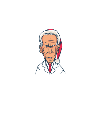 Crăciun Biden model negru pe tricou
