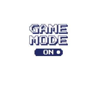 Game mode on Gamer pixel model alb pe tricou