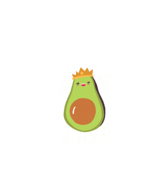Avocado Queen Regina Avocado model negru pe tricou