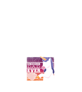 Cel mai bun Tată Unicorn model alb pe tricou
