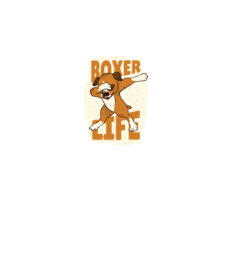Boxer Life DAB model negru pe tricou
