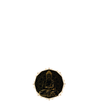 Buddha Mandala model negru pe tricou