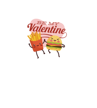 Be my Valentine - Fii dragostea mea tricou pentru Valentine s Day model alb pe tricou