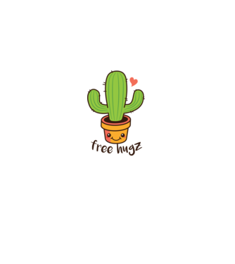 Free Hugz tricou amuzant Cactus model liliachiu pe tricou