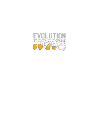 Evoluție Popcorn model negru pe tricou