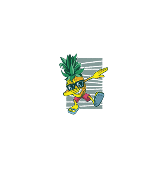 Ananas DAB dans model albastru regal pe tricou