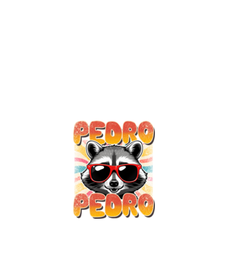Pedro Pedro groovy retro model alb pe tricou