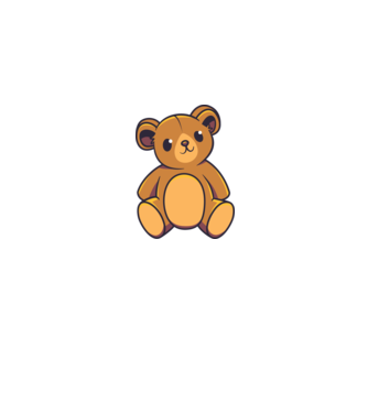 Ursuleț Teddy model gri pe tricou