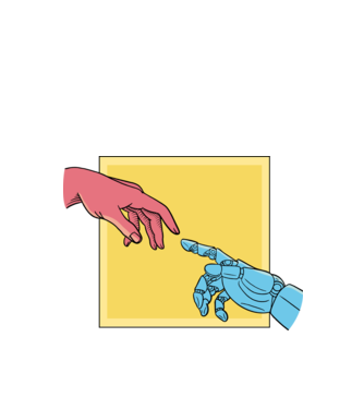 Robot creație model turcoaz pe tricou
