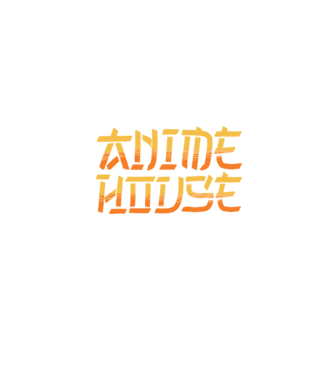 Anime House model negru pe tricou