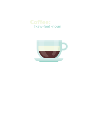 Definiție cafea model negru pe tricou
