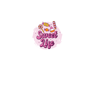 Sweet Life - Viață dulce model negru pe tricou