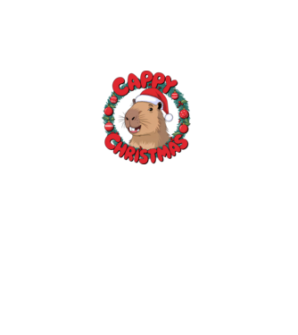 Cappy Christmas 1 model alb pe tricou