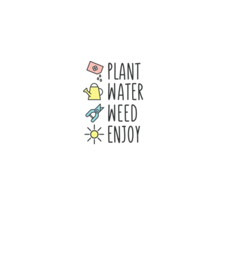 Plant Water Weed Enjoy model gri pe tricou