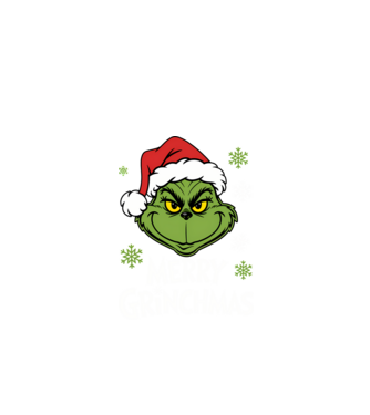 Merry Grinchmas Negru model negru pe tricou
