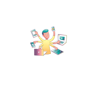 Oamenii multitasking sunt generația viitoare model albastru regal pe tricou