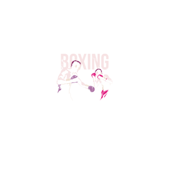 Boxing model negru pe tricou