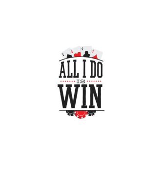 All I do is win Poker model gri pe tricou