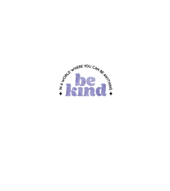 Be kind model alb pe tricou