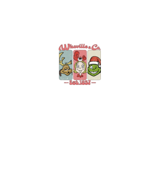 Whoville & Co - Grinch model alb pe tricou