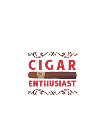 Pasionat de trabucuri model alb pe tricou