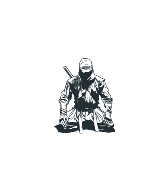 Ninja model turcoaz pe tricou