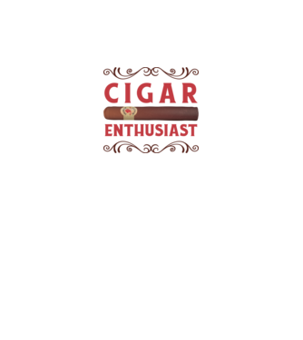 Pasionat de trabucuri model alb pe tricou