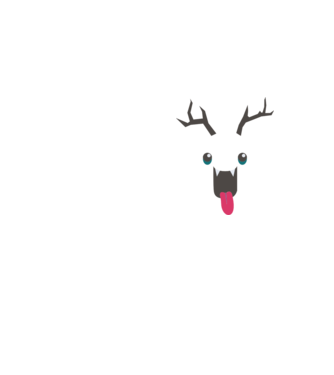 Funny Deer model galben neon pe tricou