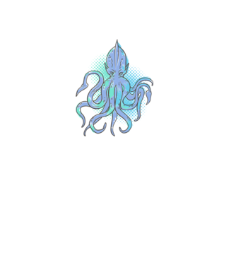 Cthulhu Caracatiță model negru pe tricou