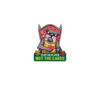 Bulldog Poker model negru pe tricou