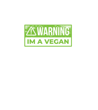 Atenție, sunt vegan model turcoaz pe tricou