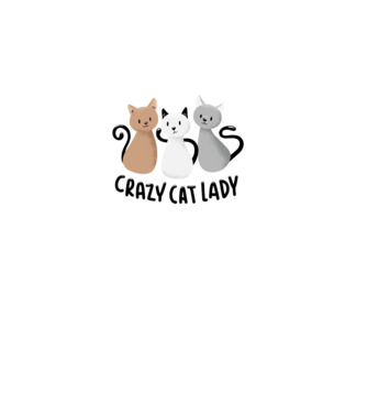 Crazy Cat Lady - fată nebună cu pisică model roz deschis pe tricou
