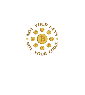 Criptomonede model alb pe tricou