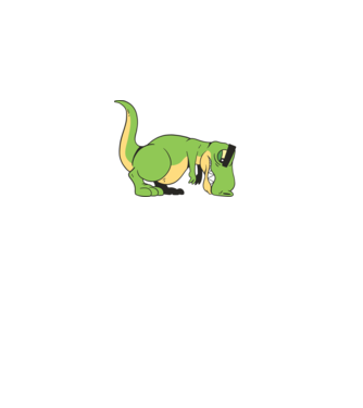 T-rex Push-up model negru pe tricou