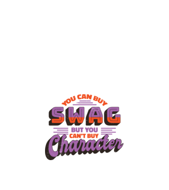 You can buy swag but you cant buy character model alb pe tricou