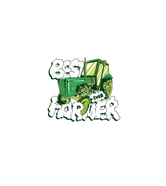 Best Farmer Ever cu Tractor model negru pe tricou