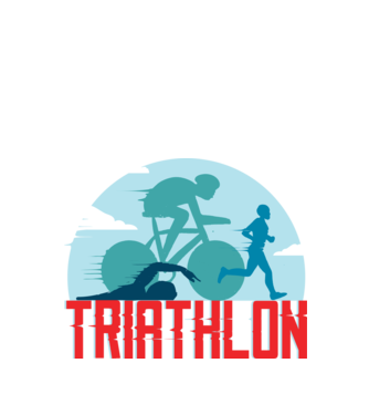 Triatlon Sport model turcoaz pe tricou
