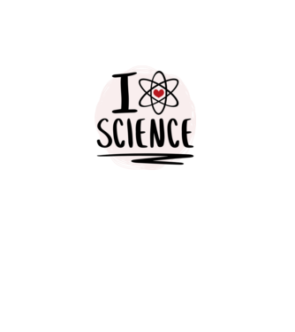 I Love Science știință model roz pe tricou