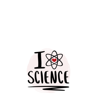 I Love Science știință model roșu pe tricou