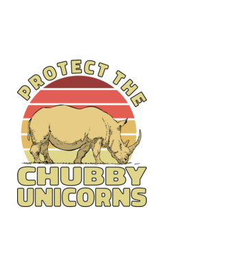 Protejați Unicornii - Rinocerii plinuți model alb pe tricou