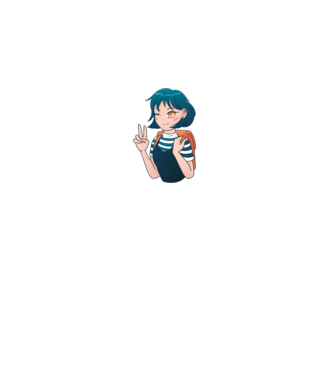 Anime fată model alb pe tricou
