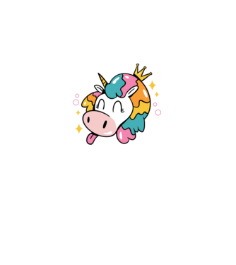 Birthday Princess Unicorn model negru pe tricou
